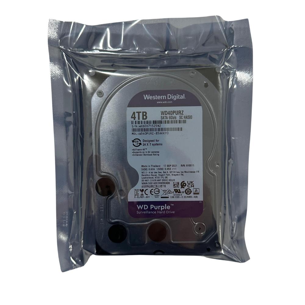 Gv HD 4TB Wd Purple SATA3 5400RPM 64MB 7/24 Guvenlık Harddiski