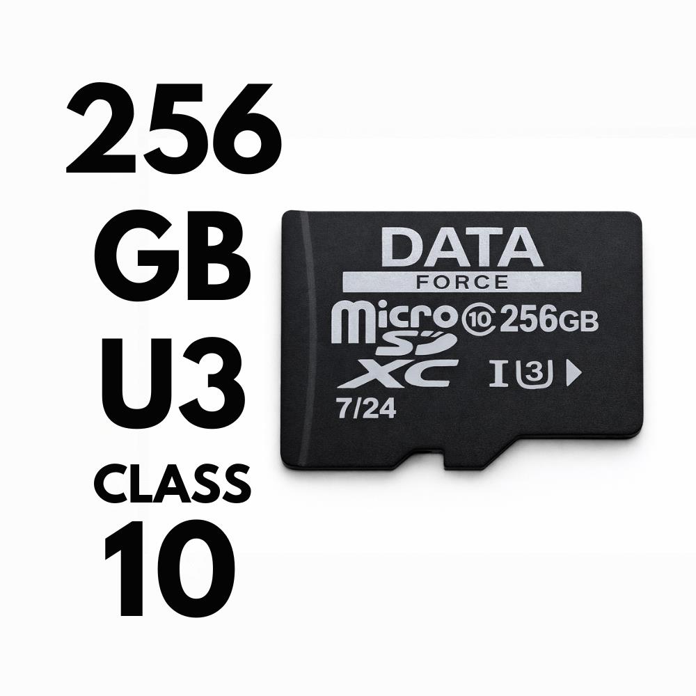 Dataforce 256GB U3/CL10 Hafıza Kartı 7/24