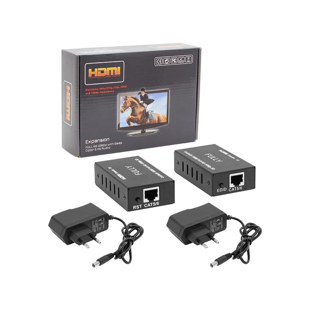 Fully H608H Hdmı To RJ45 Extender 60 Mt