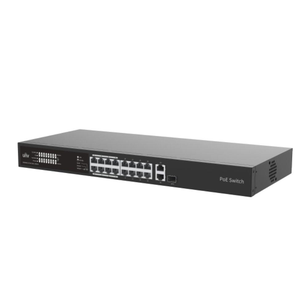 UNİVİEW NSW2020-16T1GT1GC-LPOE-IN 16 PORT 10/100MBPS POE 150W YÖNETİLEMEZ SWİTCH